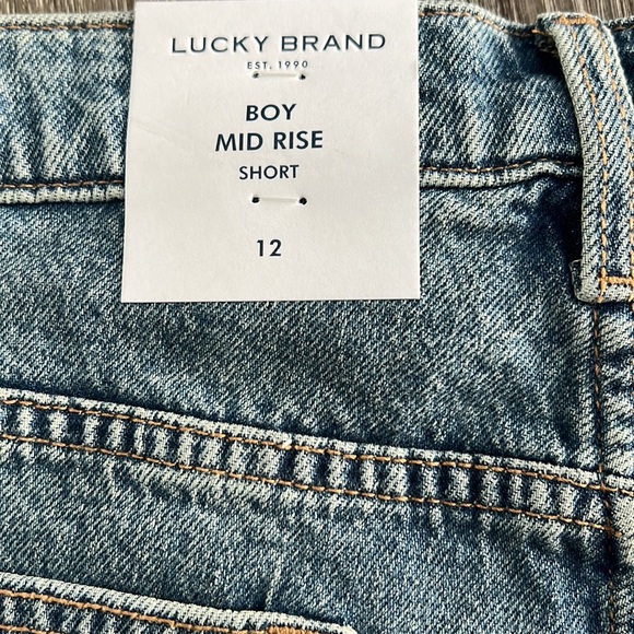 🍀 Lucky Brand ✨ “Boy Mid Rise Short” 🍀 - Picture 7 of 13